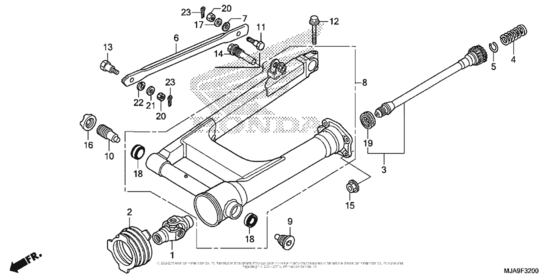 Задний рычаг (Маятник) Honda VT750 VT750CS (ABS) Shadow Aero