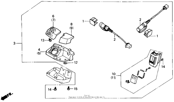 Trunk pocket set 90 Honda GL1500 GL1500SE Gold Wing Special Edition