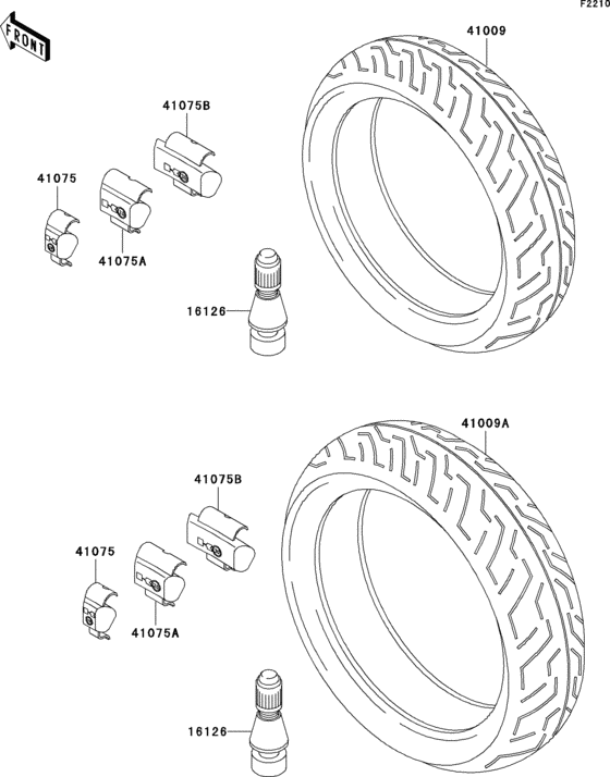 Tires Kawasaki ZX750 ZX750 Ninja ZX-7R