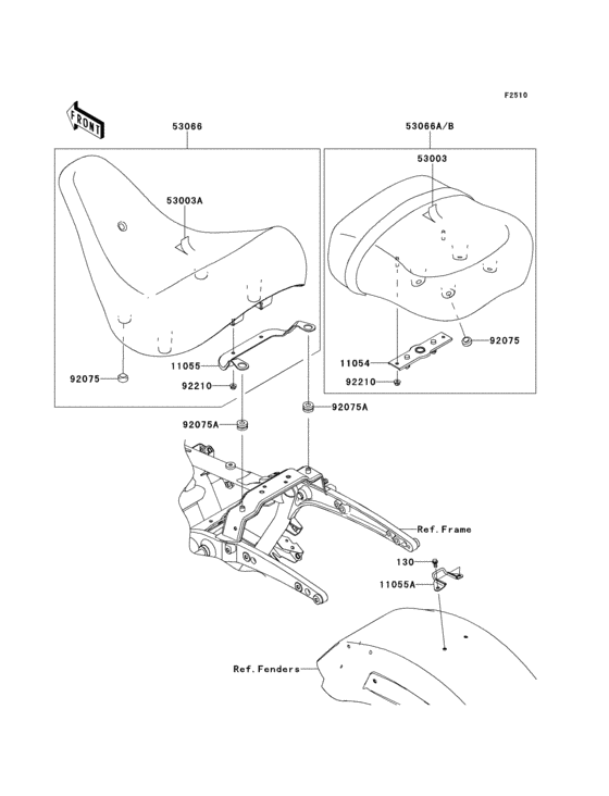 Сиденье Kawasaki VN1700 VN1700 Voyager ABS