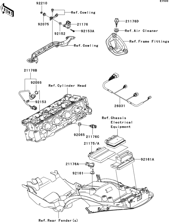 Fuel injection Kawasaki ZX1400 ZX1400 Ninja ZX-14