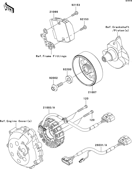Генератор Kawasaki ZX1400 ZX1400 Ninja ZX-14