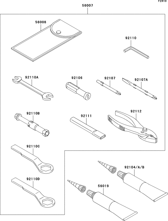 Owner`s tools(l7f-l9f) Kawasaki ZR750 ZR750 Z750