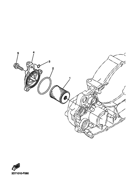 Масляный фильтр Yamaha WR250 WR250R WR250R