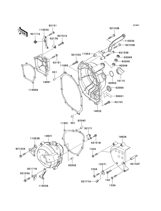 Engine cover(s) Kawasaki ZX636 ZX636 Ninja ZX-6R