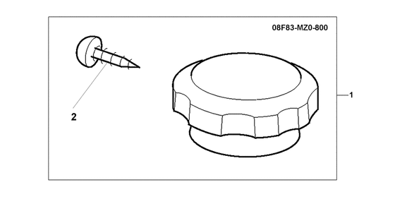 Chrm radiator cap Honda GL1500 GL1500C F6C