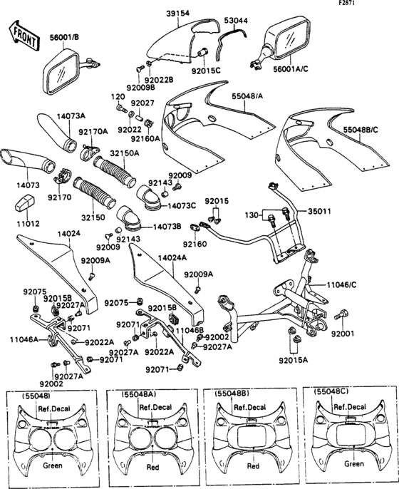 Cowling(1/2) Kawasaki ZX750 ZX750 ZXR750