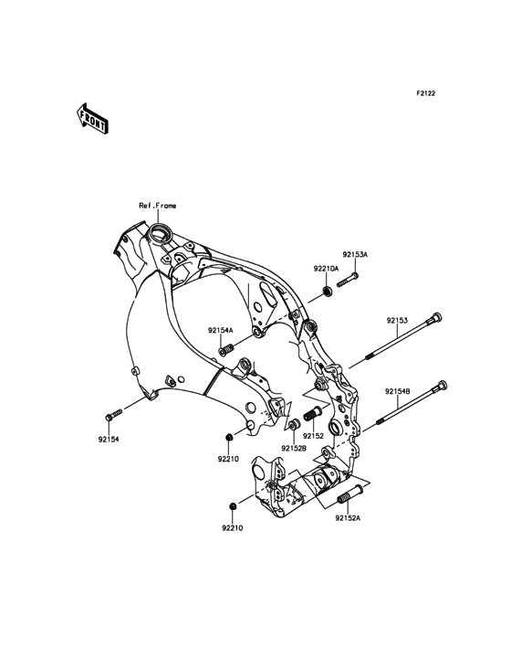 Engine Mount Kawasaki ZX1000 ZX1000 Ninja ZX-10R 30th Anniversary Edition